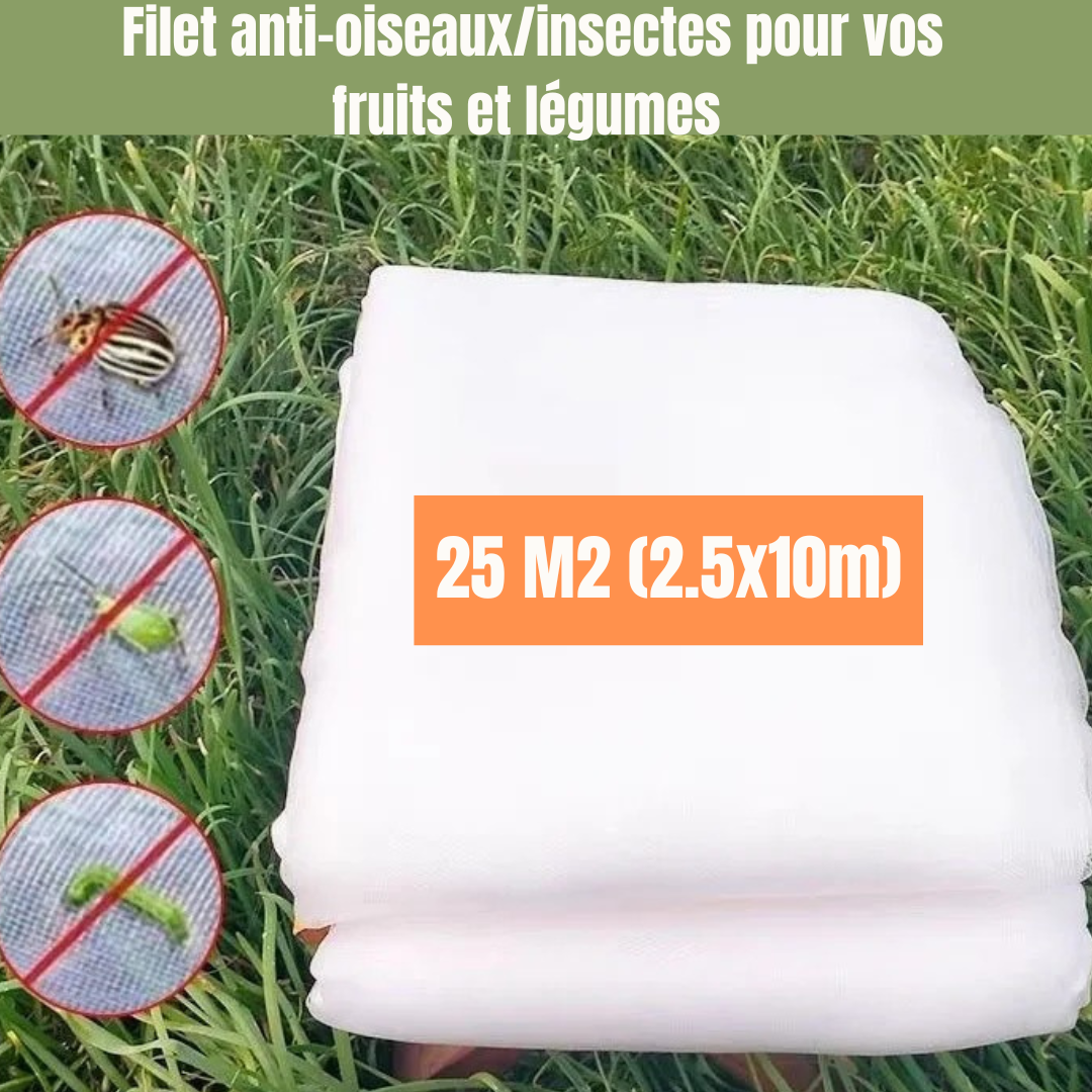 Filet anti-oiseaux – Protection potage et fraises