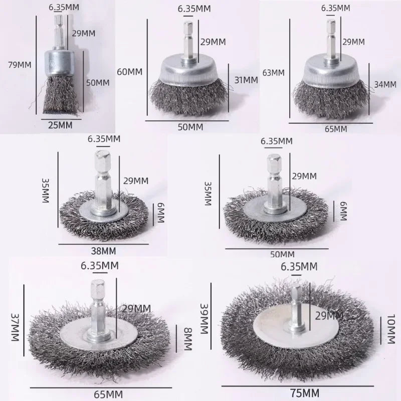Brosse métallique perceuse