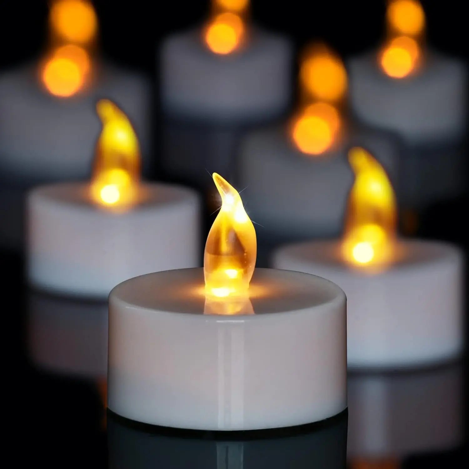 LED Candles 48/24/12 Pack Battery Operated Candles Batteries Lights Candles to Create Warm Ambiance Naturally Flickering Bright