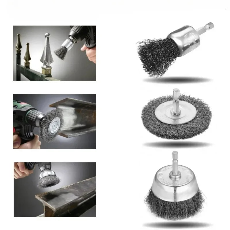Brosse métallique perceuse